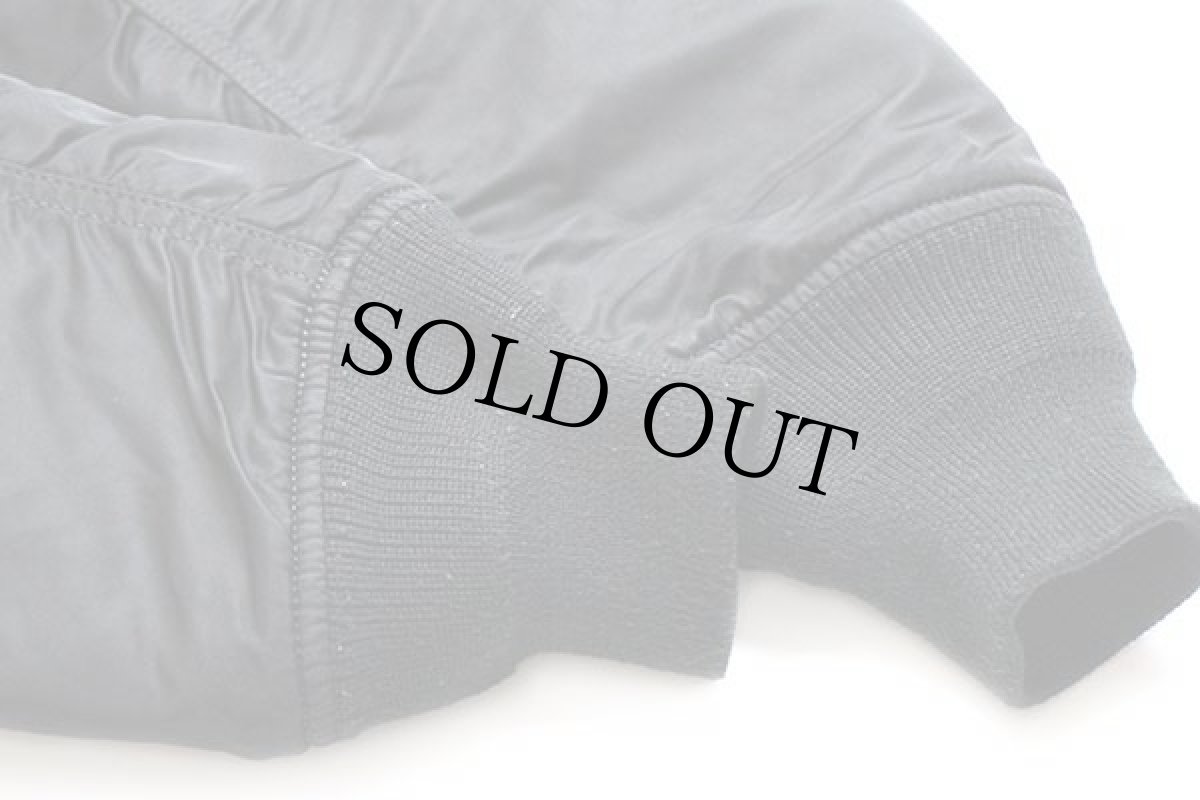 画像8: ALPHAアルファ NASA APOLLO 星条旗 パッチ付き MA-1 フライトジャケット 黒 S (8)