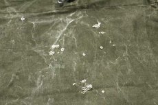 画像8: 70s 米軍 US ステンシル ポケット付き キャンバス ダッフルバッグ ダメージ オリーブドラブ (8)