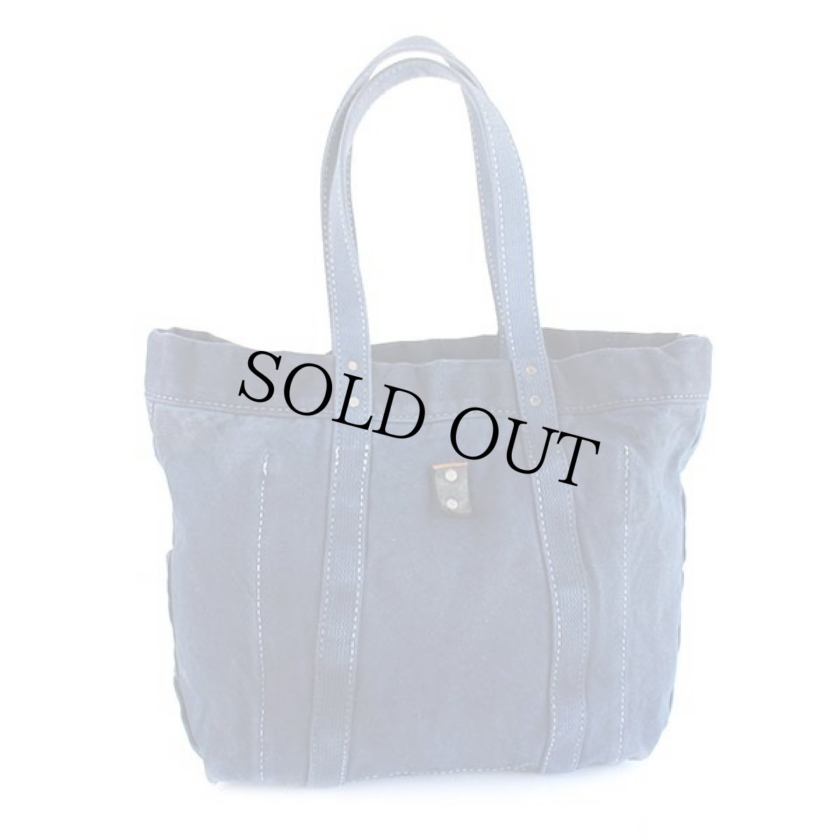 画像2: USA製 Holubar コットン キャンバス トートバッグ 紺 (2)