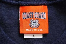 画像4: デッドストック★USA製 The Cotton Exchange COAST GUARD スウェット 紺 L (4)