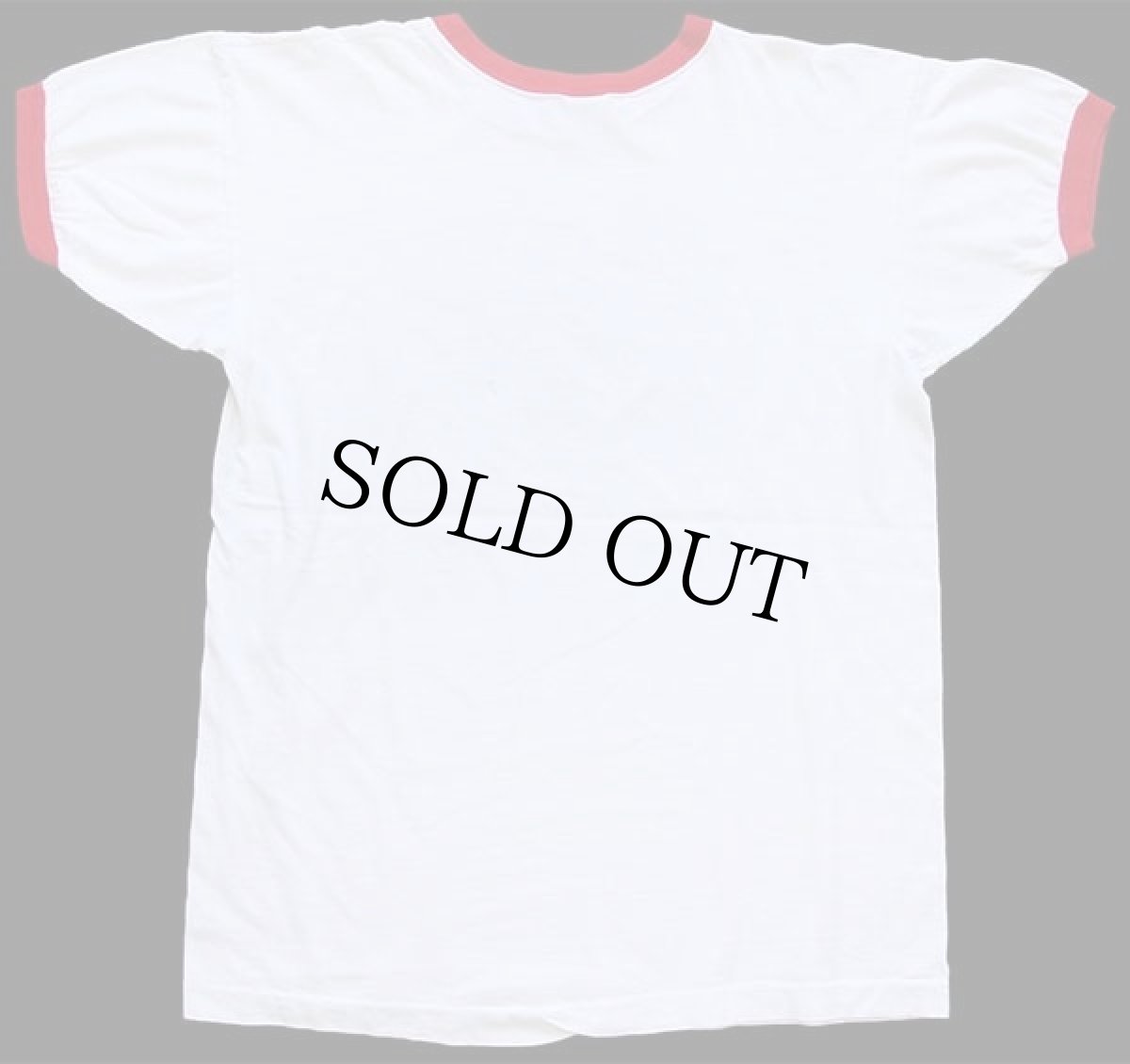 画像3: 70s USA製 Championチャンピオン SUPER BASS 染み込みプリント リンガーTシャツ 白×赤 L (3)