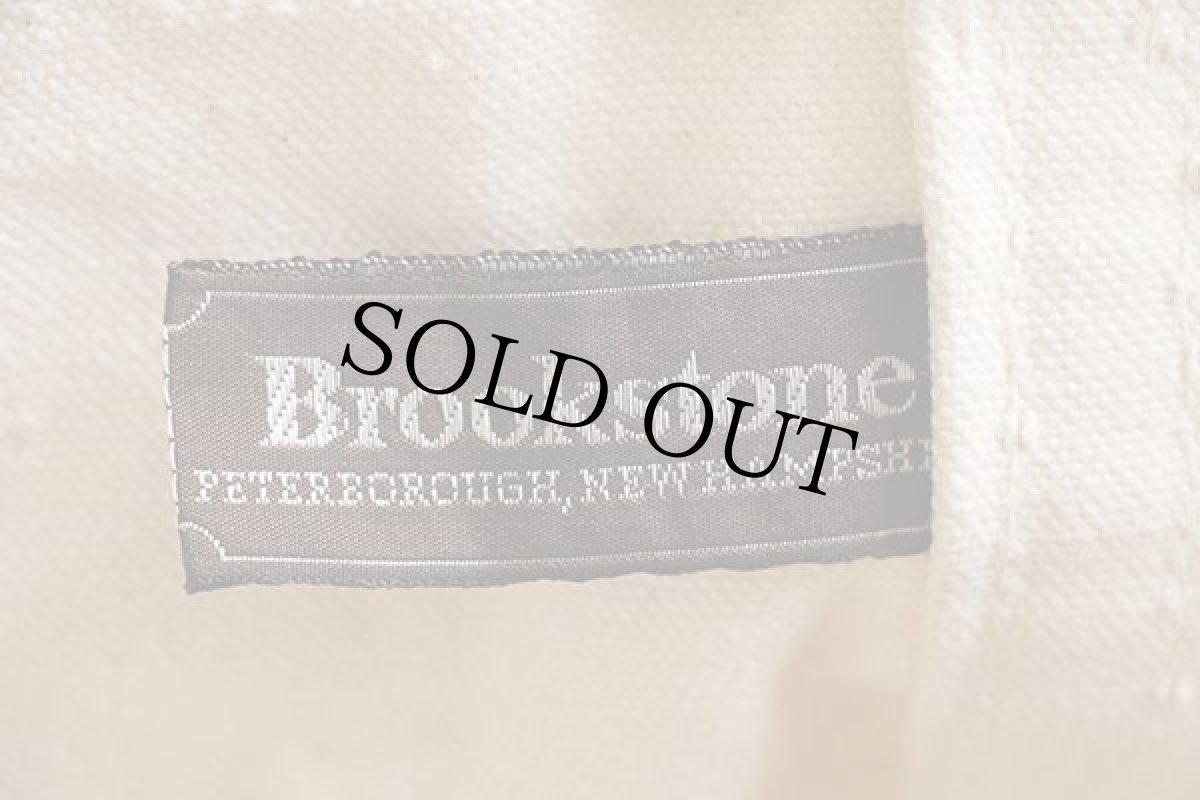 画像4: 80s Brookstone キャンバス トートバッグ 青★ラージ (4)