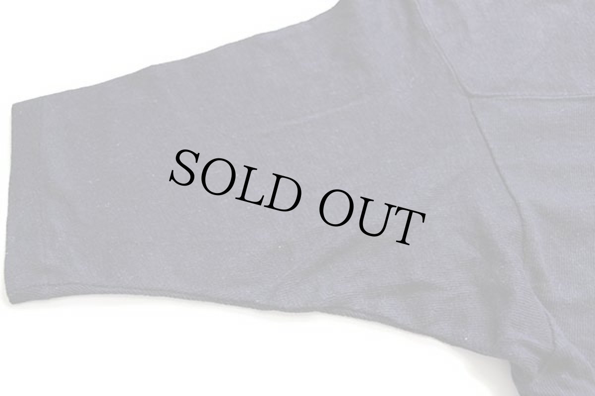 画像6: 70s USA製 Healthknit 無地 コットン フットボールTシャツ 濃紺 M (6)