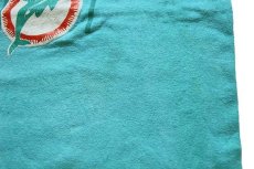 画像7: 80s USA製 Championチャンピオン NFL MIAMI DOLPHINS コットンTシャツ エメラルドグリーン XL (7)