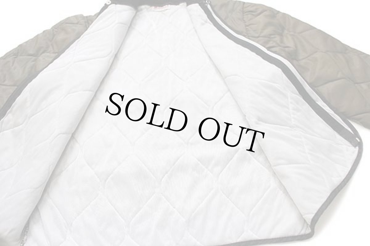 画像6: 80s USA製 Wear Guard ナイロン キルティング ライナージャケット 焦げ茶 S (6)