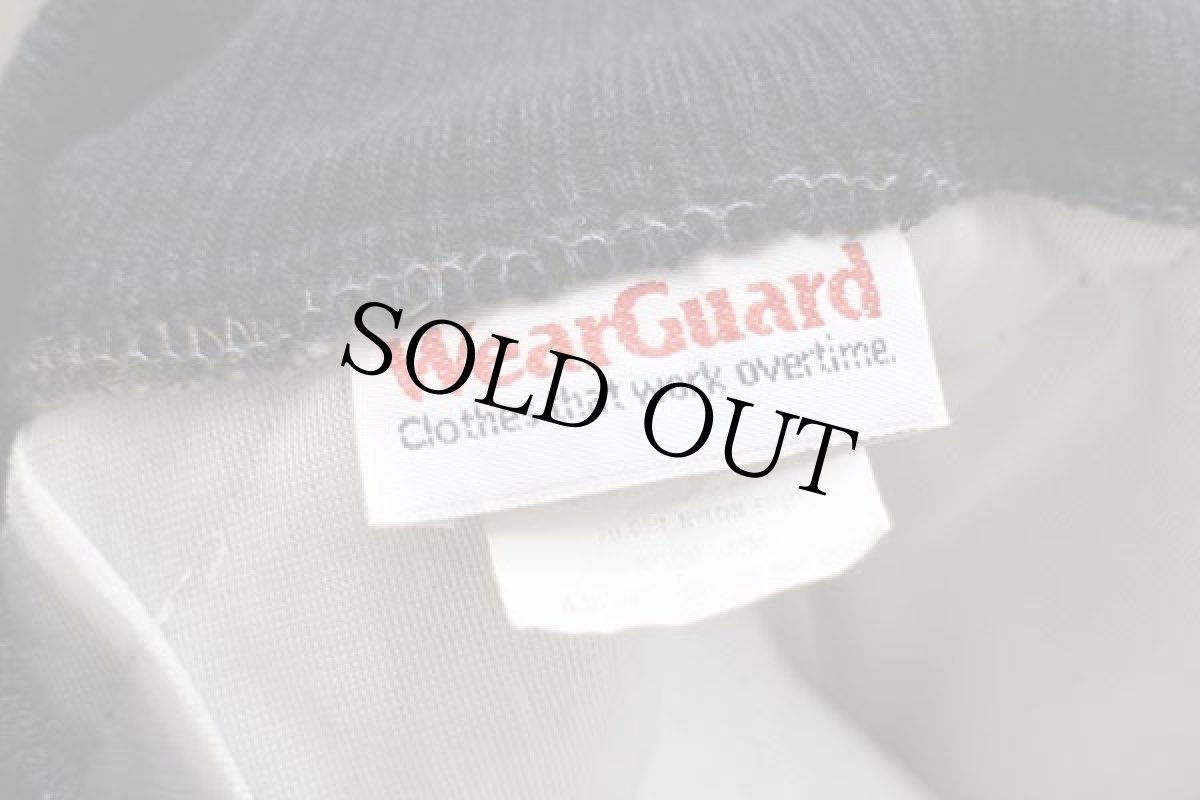 画像4: 80s USA製 Wear Guard ナイロン キルティング ライナージャケット 焦げ茶 S (4)