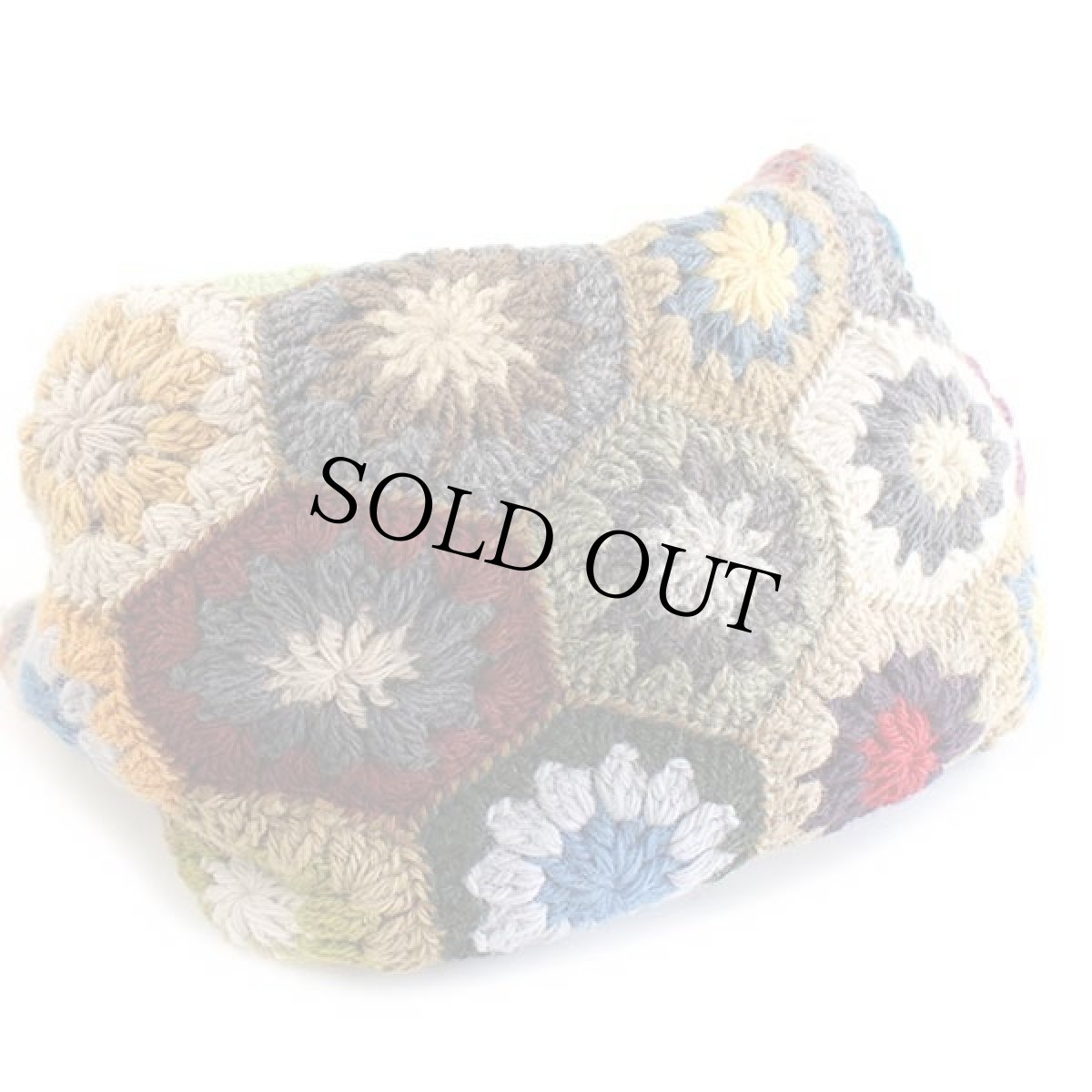 画像6: モチーフ ニット ハンドバッグ★カギ編み (6)