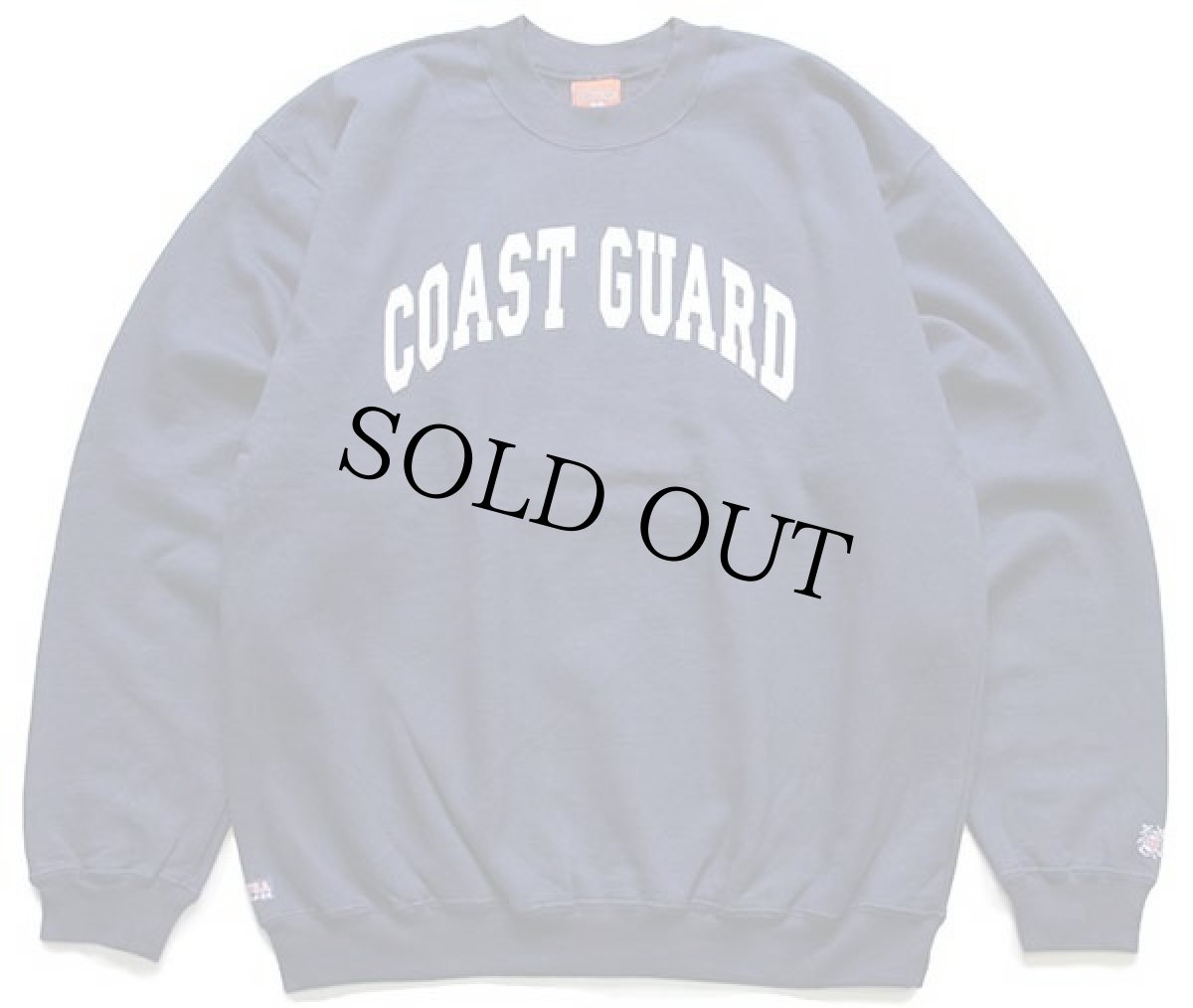 画像1: デッドストック★USA製 The Cotton Exchange COAST GUARD スウェット 紺 L (1)