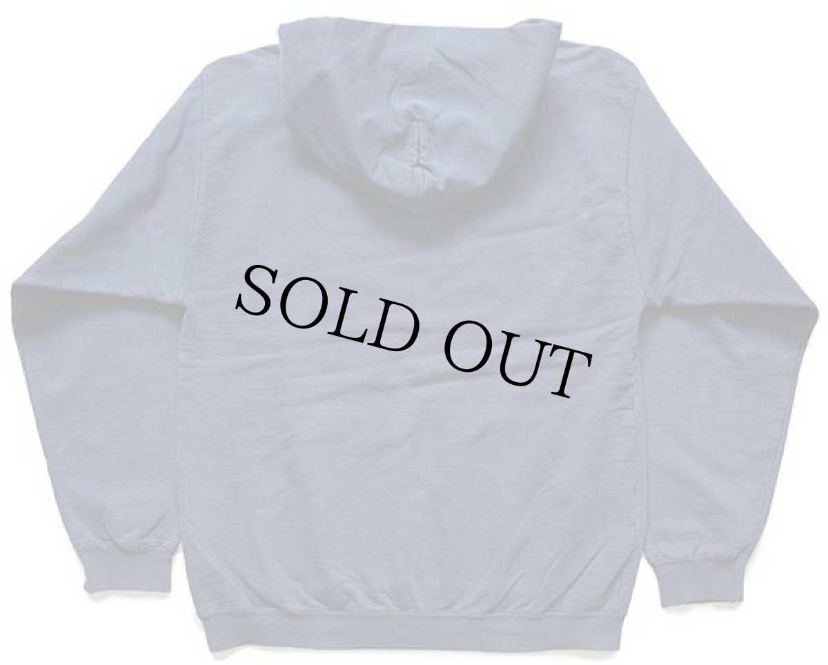 画像2: USA製 The Cotton Exchange COAST GUARD ひび割れプリント スウェットパーカー 紺 フェード (2)