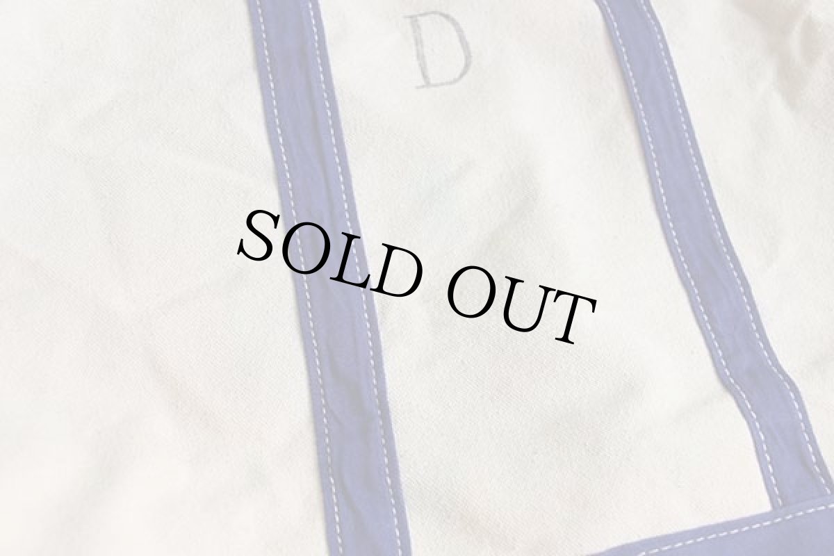 画像7: 80s Brookstone キャンバス トートバッグ 青★ラージ (7)