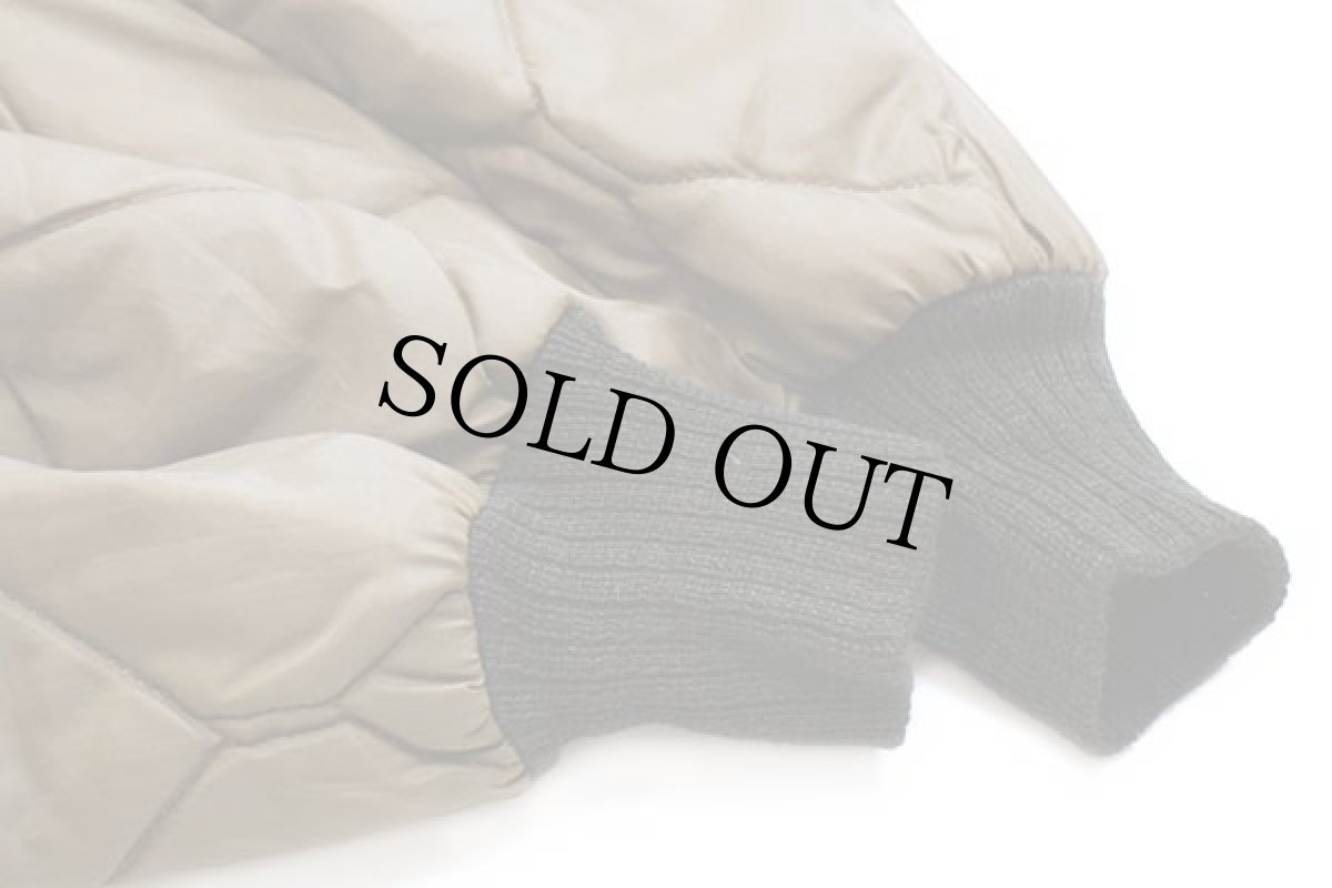 画像8: 80s USA製 Wear Guard ナイロン キルティング ライナージャケット 焦げ茶 S (8)