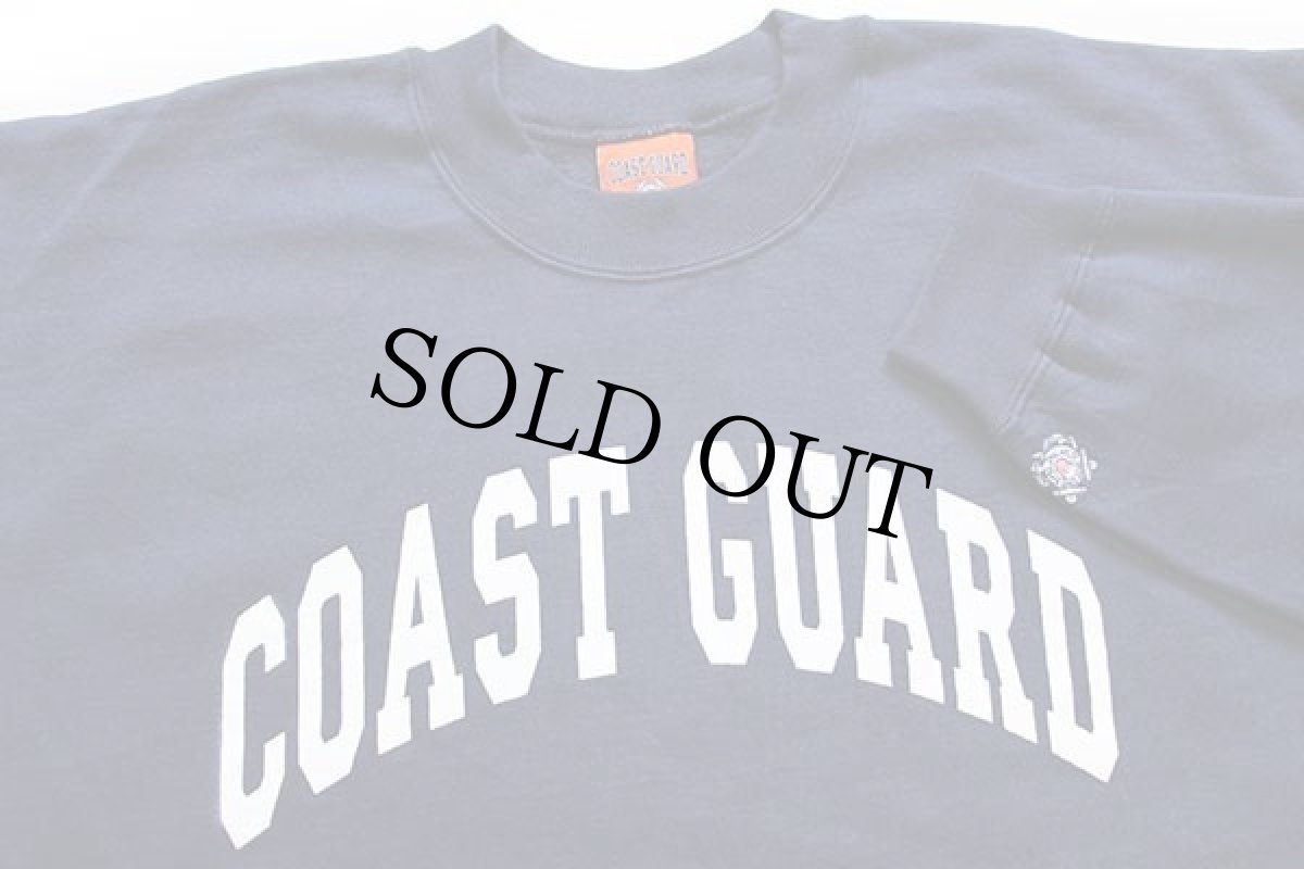 画像3: デッドストック★USA製 The Cotton Exchange COAST GUARD スウェット 紺 L (3)