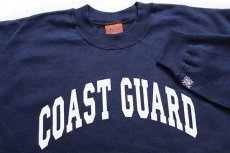 画像3: デッドストック★USA製 The Cotton Exchange COAST GUARD スウェット 紺 L (3)