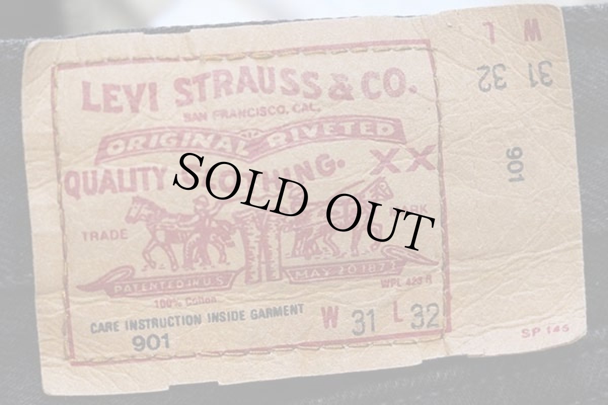 画像6: 90s フランス製 Levi'sリーバイス 901 ブラック デニムパンツ カスタム w31 L32★ユーロ (6)