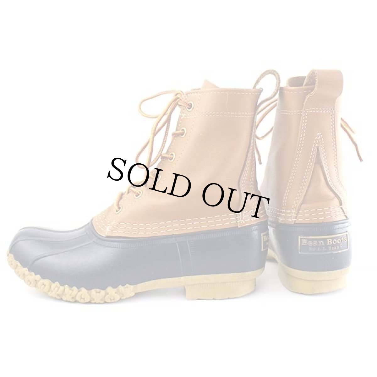 画像3: USA製 L.L.Bean 6ホール ビーンブーツ タン×ネイビー (3)