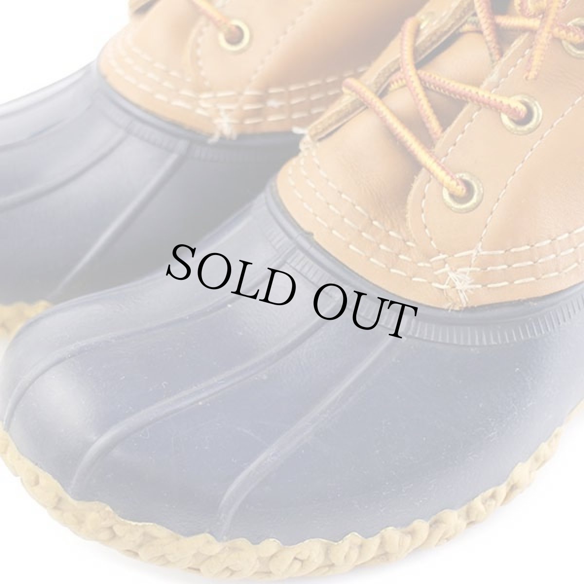 画像8: USA製 L.L.Bean 6ホール ビーンブーツ タン×ネイビー (8)