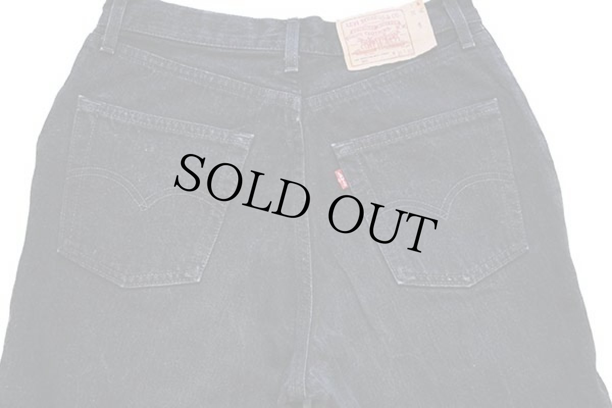 画像5: 90s フランス製 Levi'sリーバイス 901 ブラック デニムパンツ カスタム w31 L32★ユーロ (5)