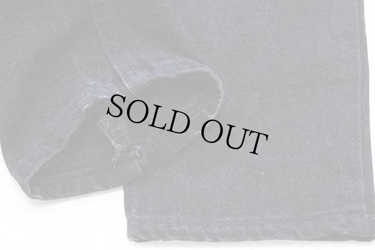 画像8: 90s フランス製 Levi'sリーバイス 901 ブラック デニムパンツ カスタム w31 L32★ユーロ (8)