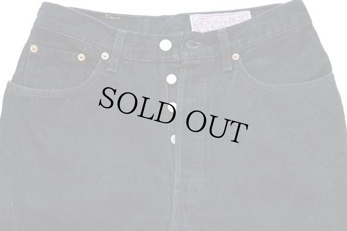 画像4: 90s フランス製 Levi'sリーバイス 901 ブラック デニムパンツ カスタム w31 L32★ユーロ (4)