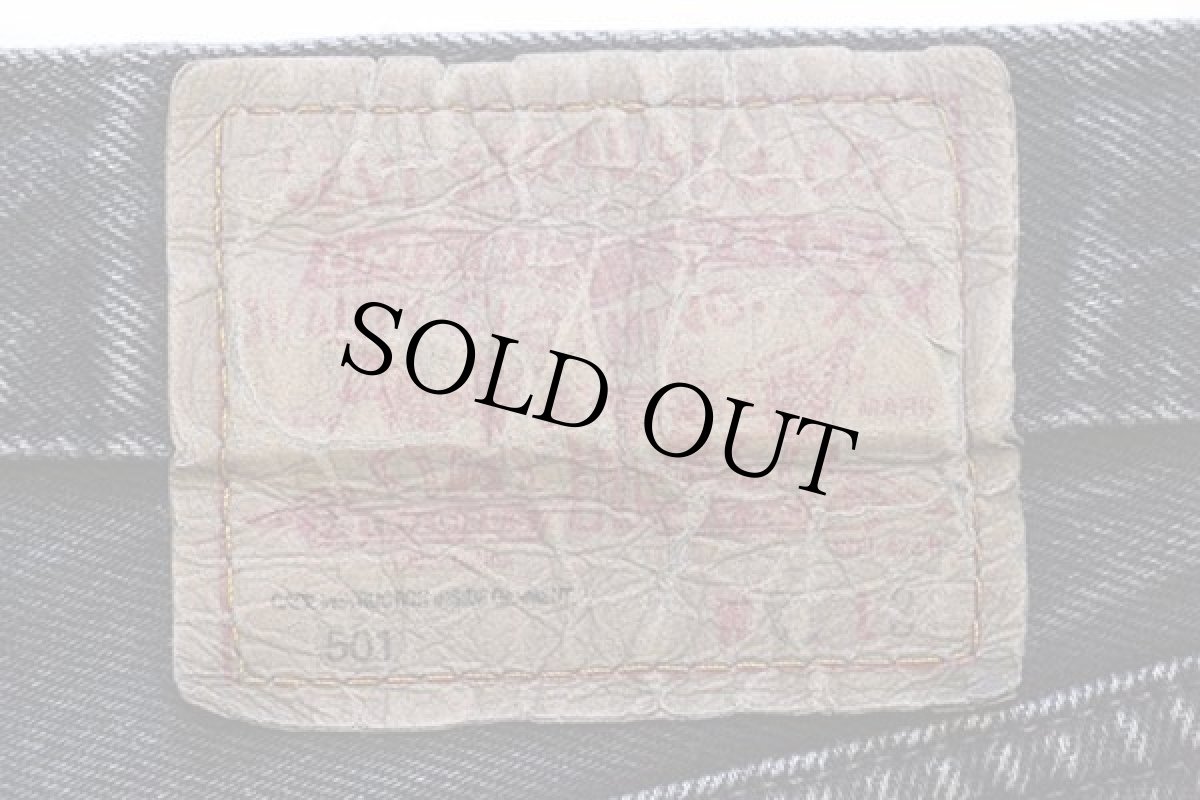 画像6: 90s USA製 Levi'sリーバイス 501 ブラック デニムパンツ w31 (6)