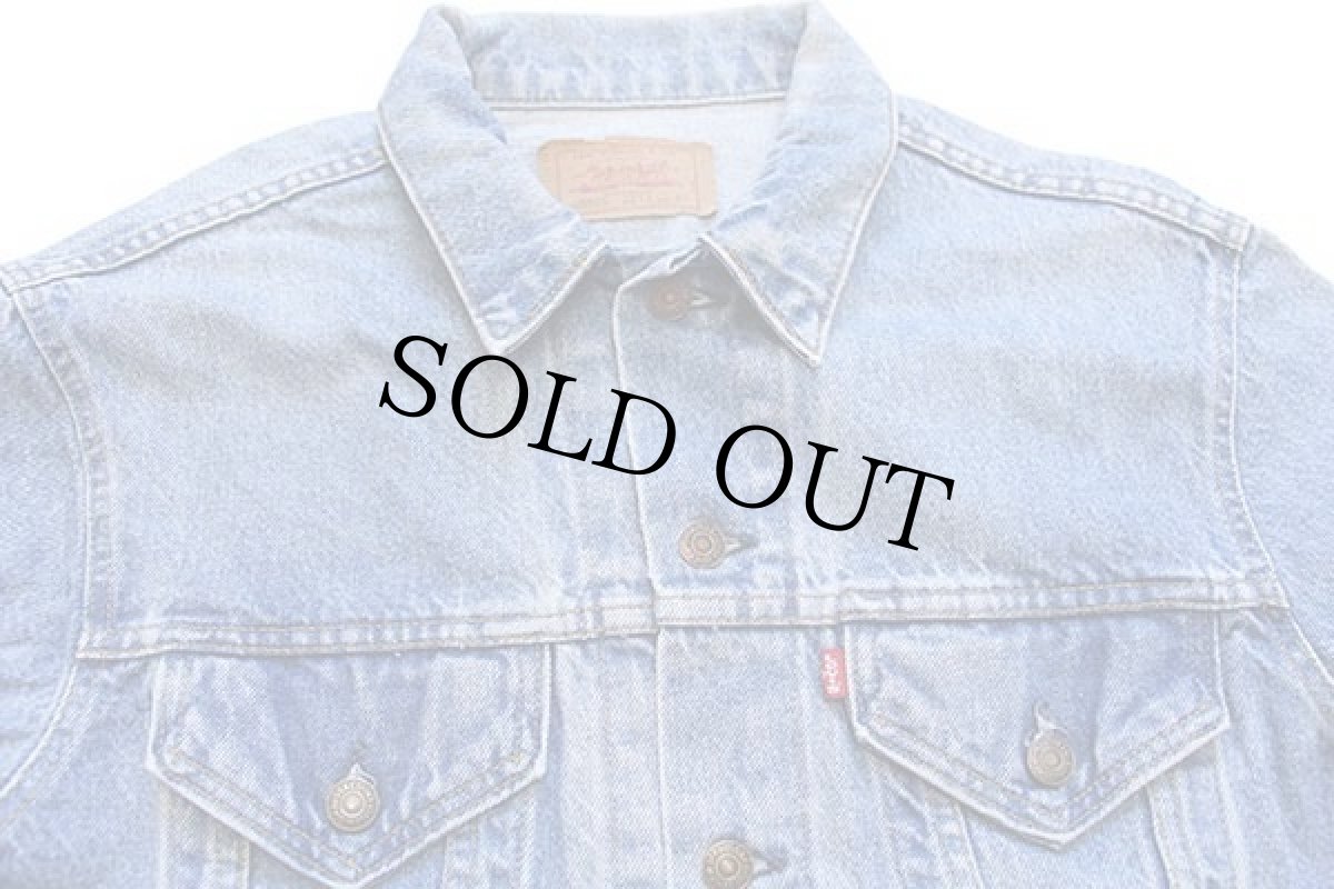 画像3: 80s USA製 Levi'sリーバイス 70506 バラ ハンドペイント デニムジャケット 4ポケット 44 (3)