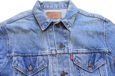 画像3: 80s USA製 Levi'sリーバイス 70506 バラ ハンドペイント デニムジャケット 4ポケット 44 (3)