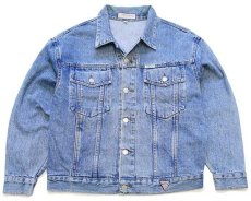 画像1: 90s USA製 GUESS JEANS ゲス デニムジャケット 4ポケット M (1)