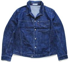 画像2: 00s Levi'sリーバイス ENGINEERED JEANS 70100 PG バックプリント 立体裁断 デニムジャケット L★ユーロ (2)