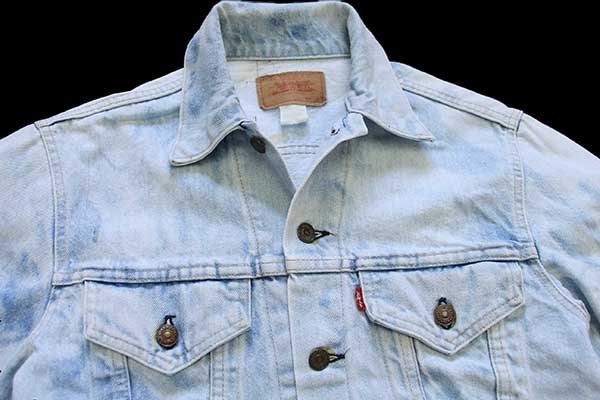 70s USA製 Levi'sリーバイス 70505 ブリーチ加工 デニムジャケット 38
