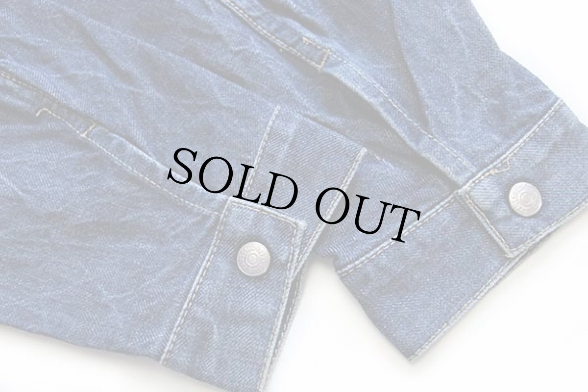 画像7: 00s Levi'sリーバイス ENGINEERED JEANS 70100 PG バックプリント 立体裁断 デニムジャケット L★ユーロ (7)