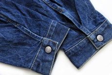 画像7: 00s Levi'sリーバイス ENGINEERED JEANS 70100 PG バックプリント 立体裁断 デニムジャケット L★ユーロ (7)