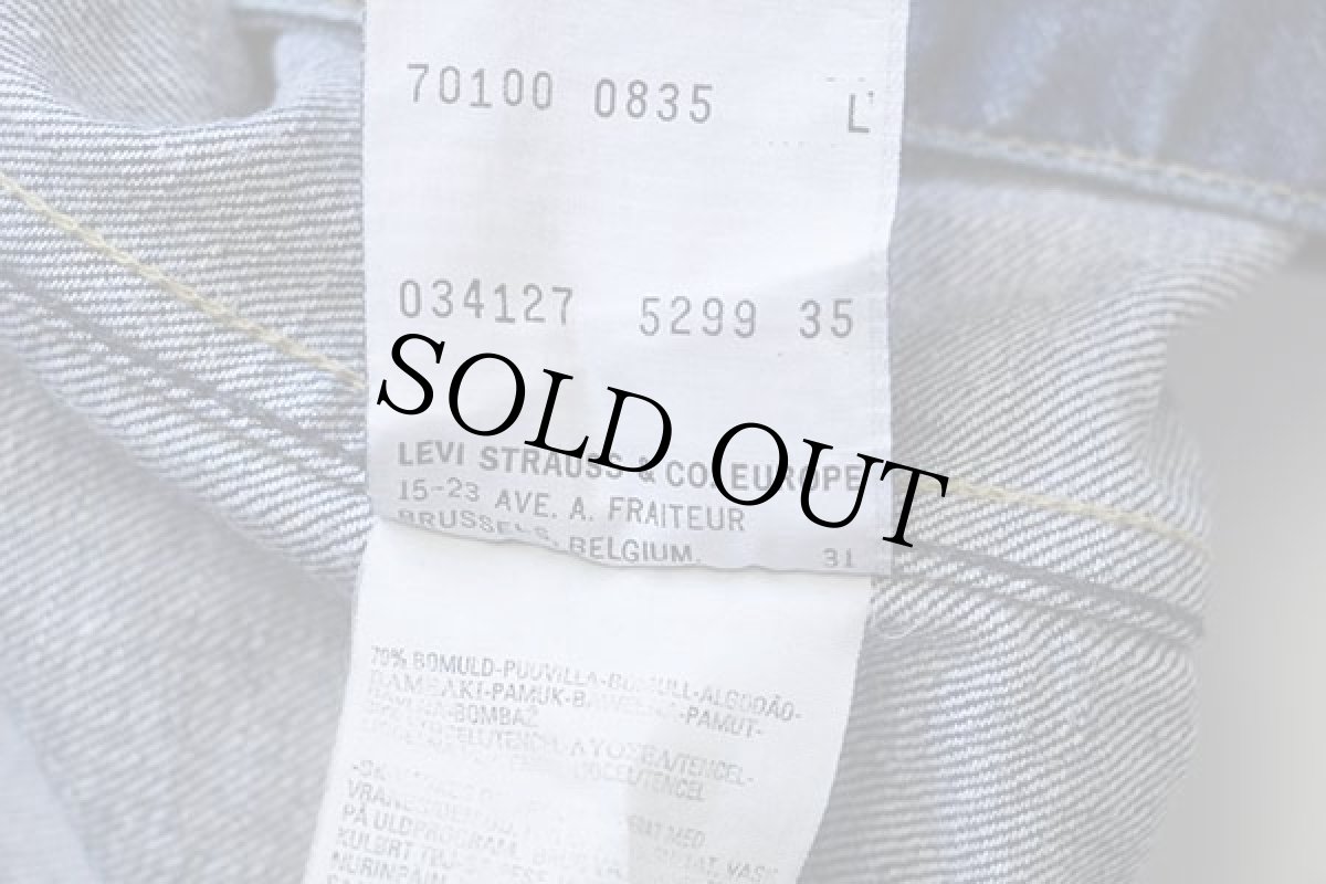 画像6: 00s Levi'sリーバイス ENGINEERED JEANS 70100 PG バックプリント 立体裁断 デニムジャケット L★ユーロ (6)