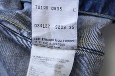 画像6: 00s Levi'sリーバイス ENGINEERED JEANS 70100 PG バックプリント 立体裁断 デニムジャケット L★ユーロ (6)