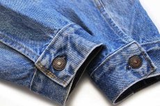 画像6: 80s USA製 Levi'sリーバイス 70506 バラ ハンドペイント デニムジャケット 4ポケット 44 (6)