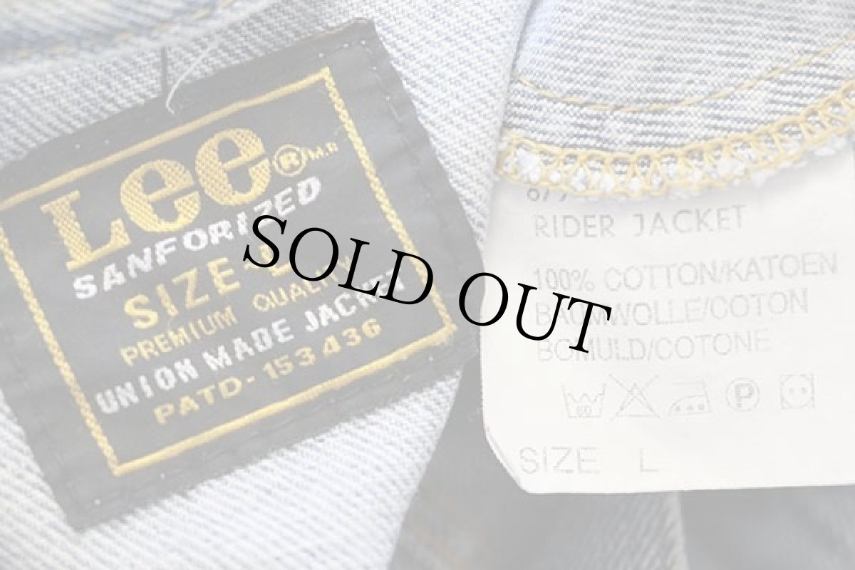 画像4: Leeリー RIDER JACKET デニムジャケット 4ポケット L★ユーロ (4)