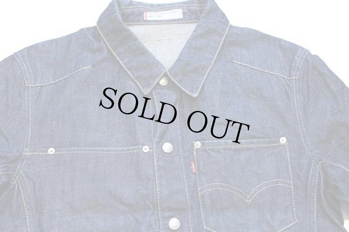 画像3: 00s Levi'sリーバイス ENGINEERED JEANS 70100 立体裁断 デニムジャケット M★A ユーロ (3)