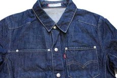 画像3: 00s Levi'sリーバイス ENGINEERED JEANS 70100 立体裁断 デニムジャケット M★A ユーロ (3)