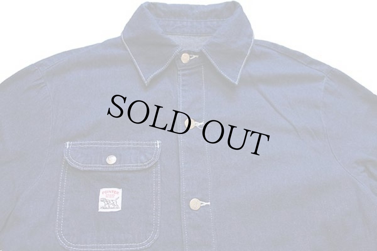 画像3: USA製 POINTERポインター カバーオールタイプ デニムコート L★ショップコート (3)