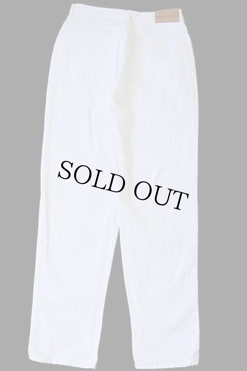 画像3: 90s USA製 MARITHE FRANCOIS GIRBAUDマリテフランソワジルボー テーパード ホワイト デニムパンツ 32 (3)