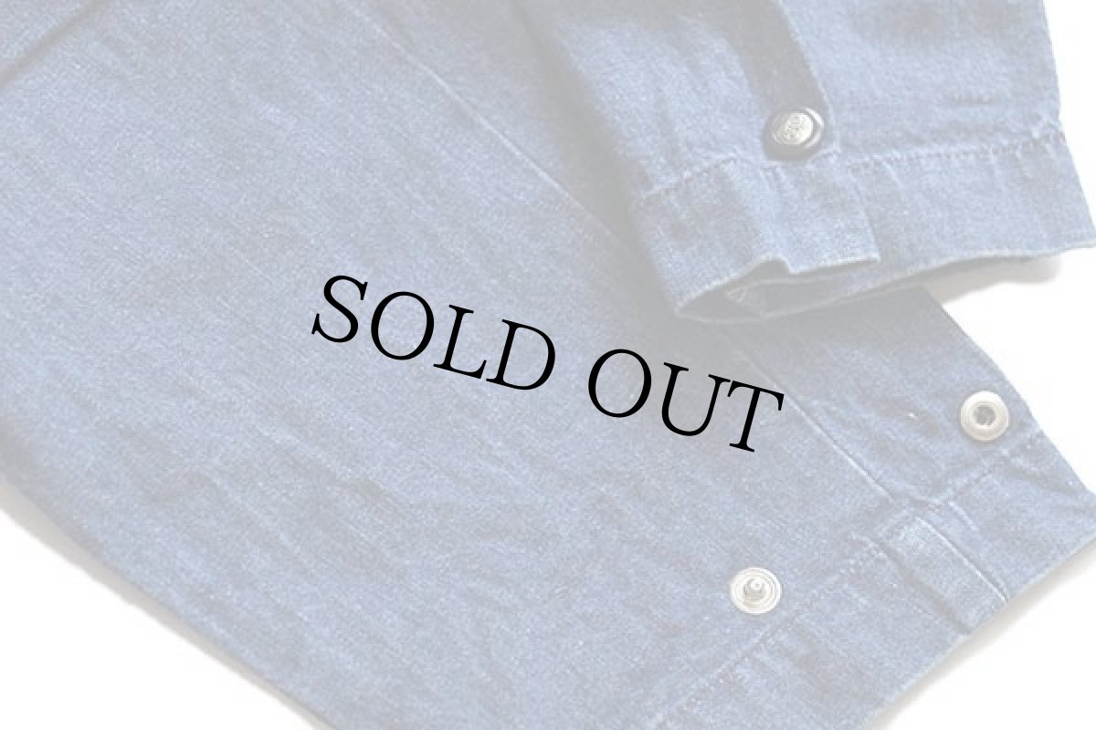 画像7: 90s イタリア製 SISLEY パッチ付き レースアップ プルオーバー デニムパーカー★アノラック (7)