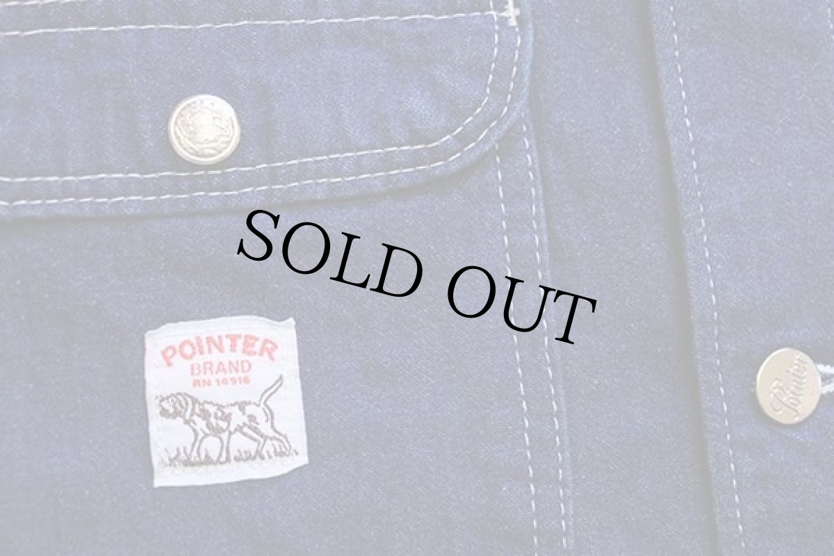 画像5: USA製 POINTERポインター カバーオールタイプ デニムコート L★ショップコート (5)