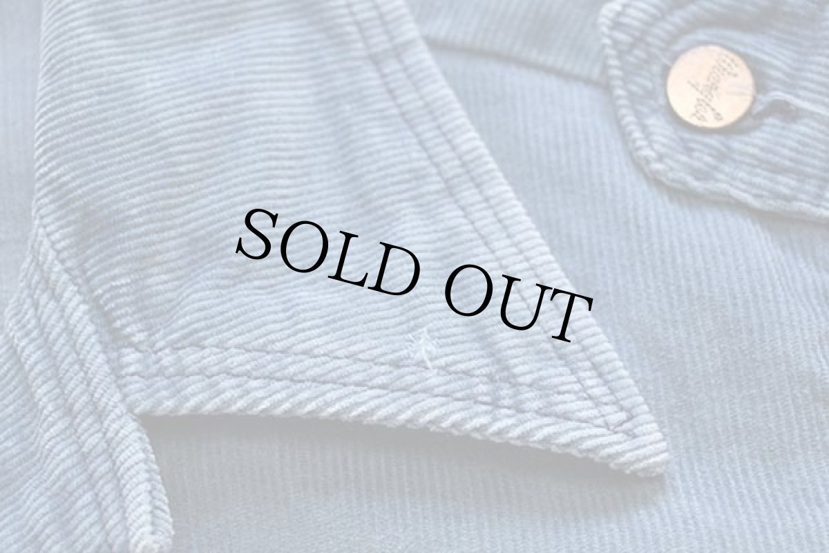 画像5: 70s USA製 Wranglerラングラー WRAPID TRANSIT コーデュロイ ブッシュジャケット ブルーグレー M (5)