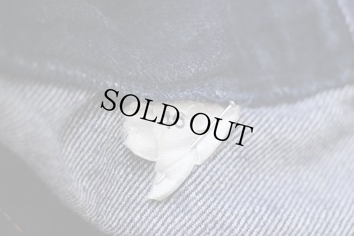 画像7: 70s Black-Out Blue Jeans フレア バットダイ デニムパンツ 46★ベルボトム (7)