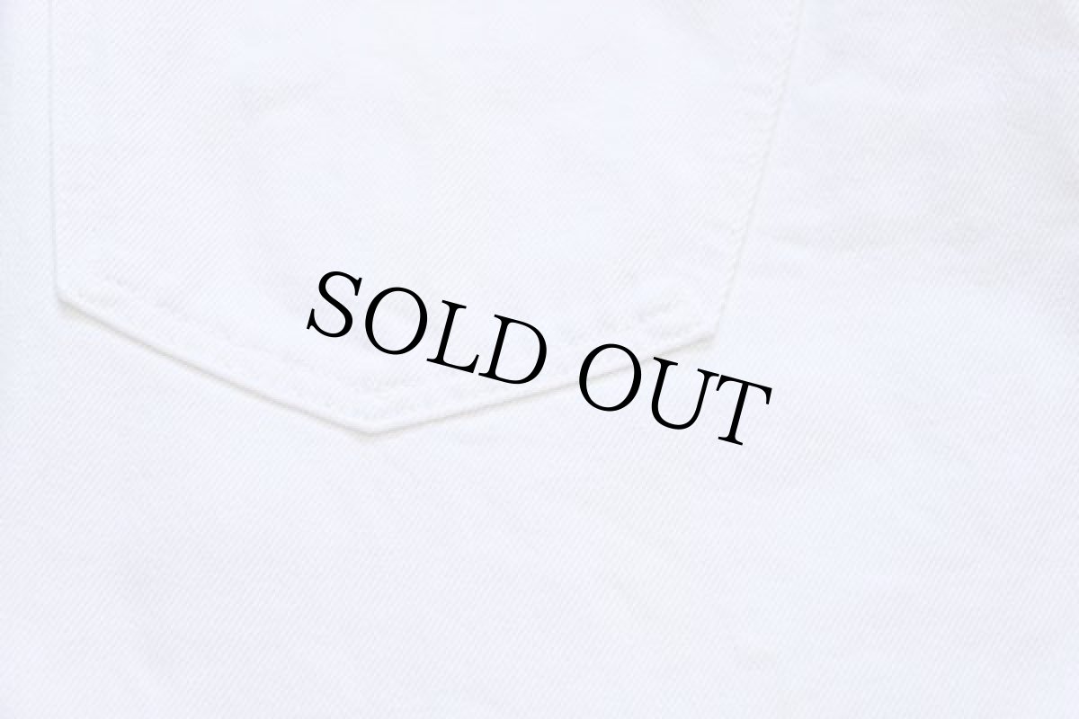 画像7: 90s USA製 MARITHE FRANCOIS GIRBAUDマリテフランソワジルボー テーパード ホワイト デニムパンツ 32 (7)