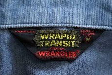 画像4: 70s USA製 Wranglerラングラー WRAPID TRANSIT コーデュロイ ブッシュジャケット ブルーグレー M (4)
