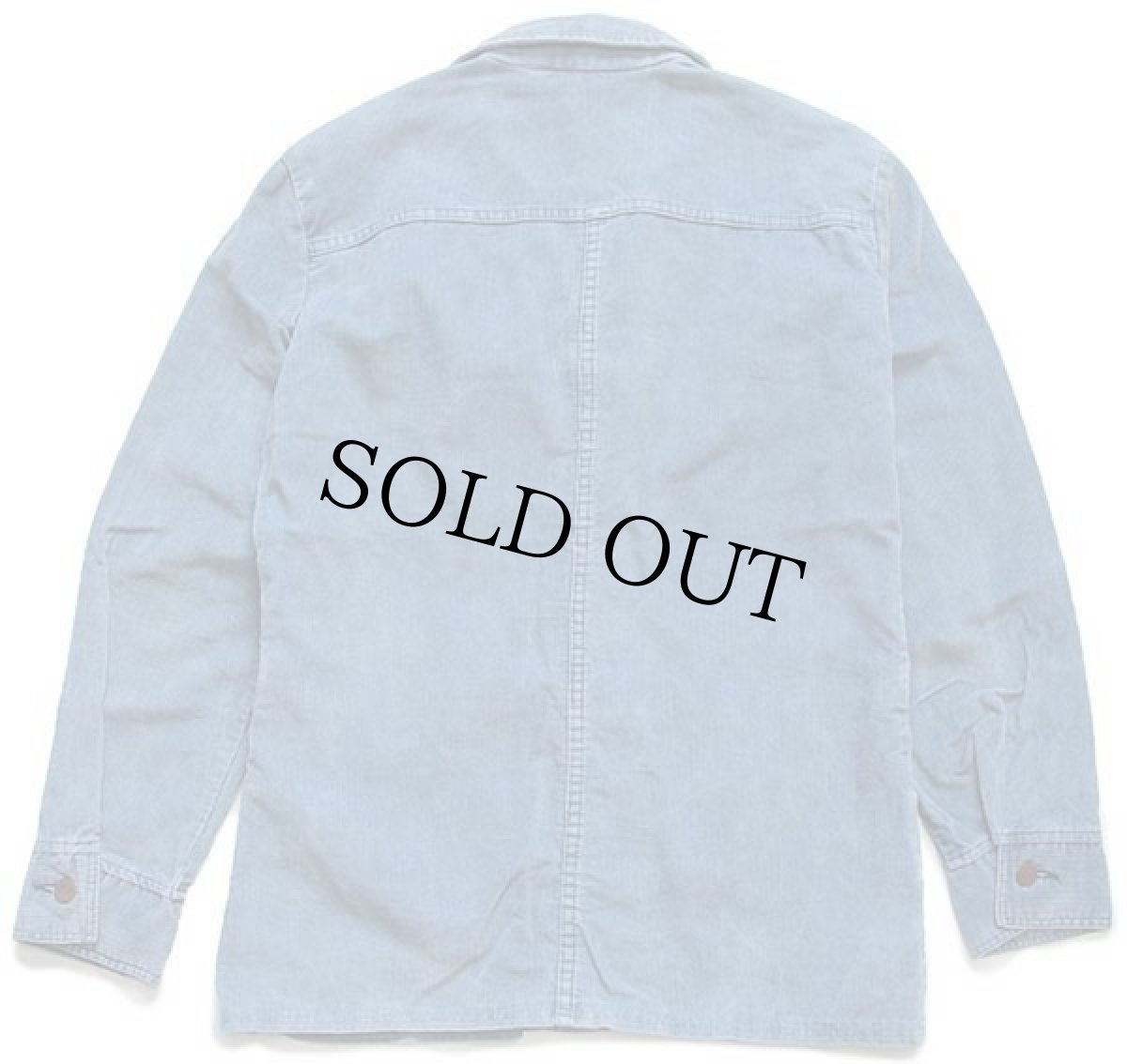 画像2: 70s USA製 Wranglerラングラー WRAPID TRANSIT コーデュロイ ブッシュジャケット ブルーグレー M (2)