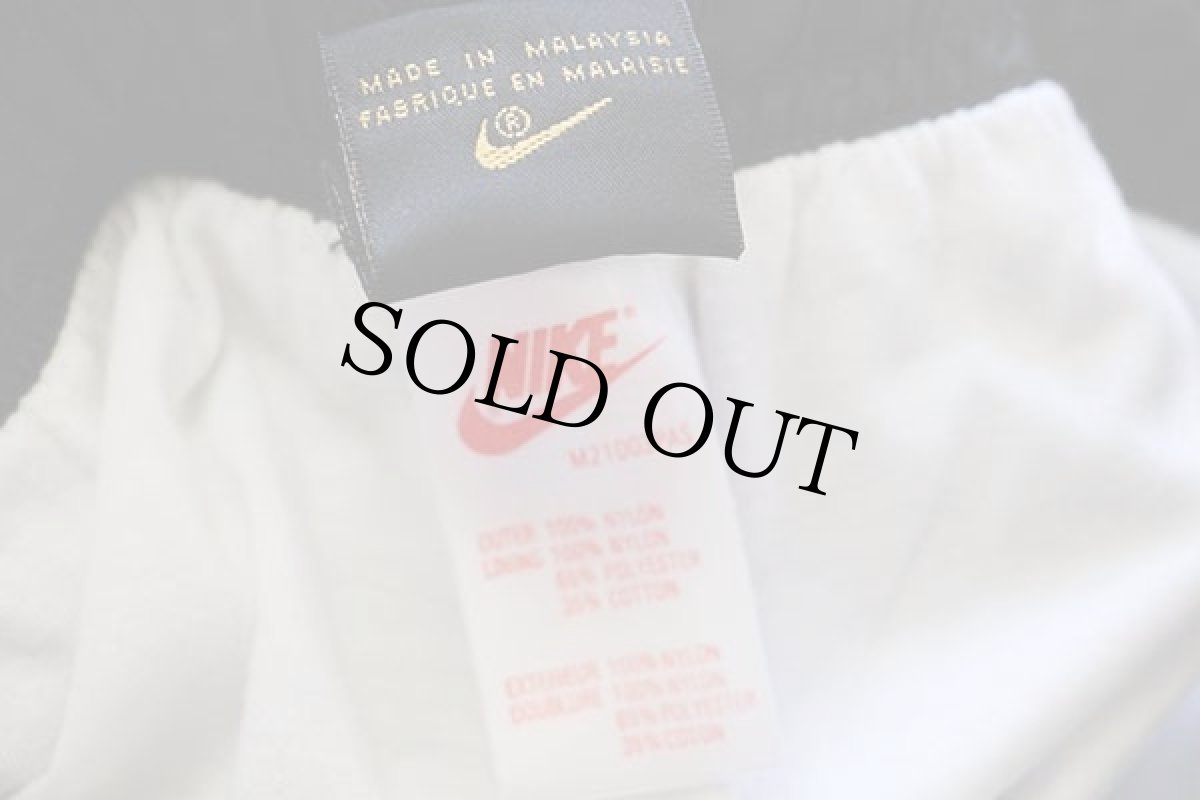 画像6: 90s NIKEナイキ PREMIER ツートン 切り替え ナイロンパンツ 黒×蛍光イエロー M (6)