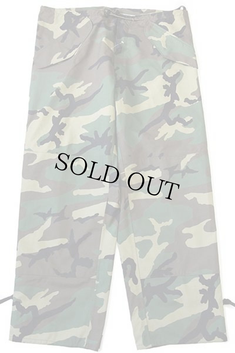 画像2: デッドストック★00s 米軍 U.S.ARMY ECWCS GEN1 ウッドランドカモ GORE-TEXゴアテックス ナイロン オーバーパンツ L-R★29 (2)