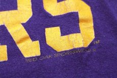 画像5: 90s USA製 LSU TIGERS タイガー コットンTシャツ 紫 M (5)