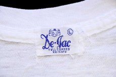 画像5: 60s De-Jac CHATHAM DAIRY PITTSBORO,N.C. 染み込みプリント コットン ポケットTシャツ 白 L (5)